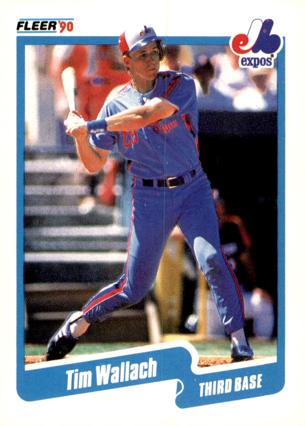 1990 Fleer #364b Tim Wallach
