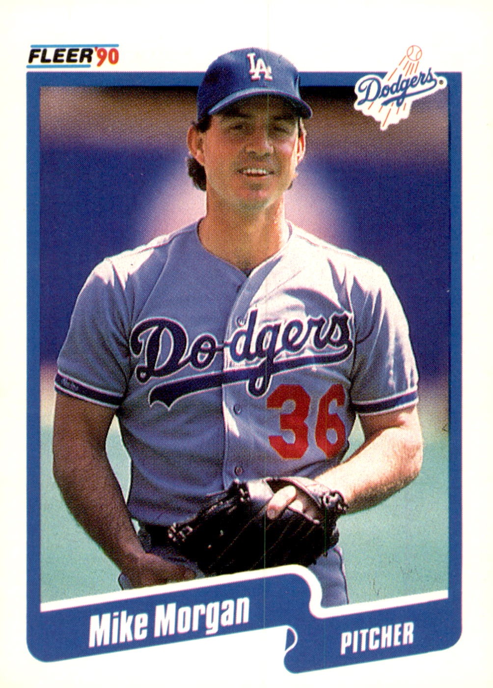1990 Fleer #403b Mike Morgan
