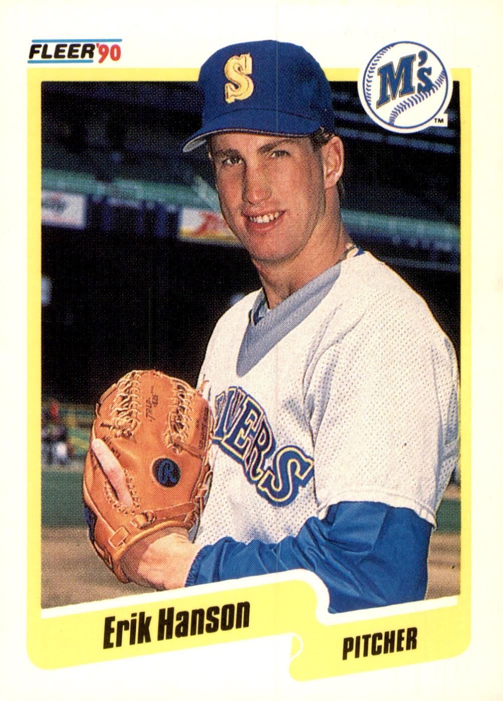 1990 Fleer #514b Erik Hanson