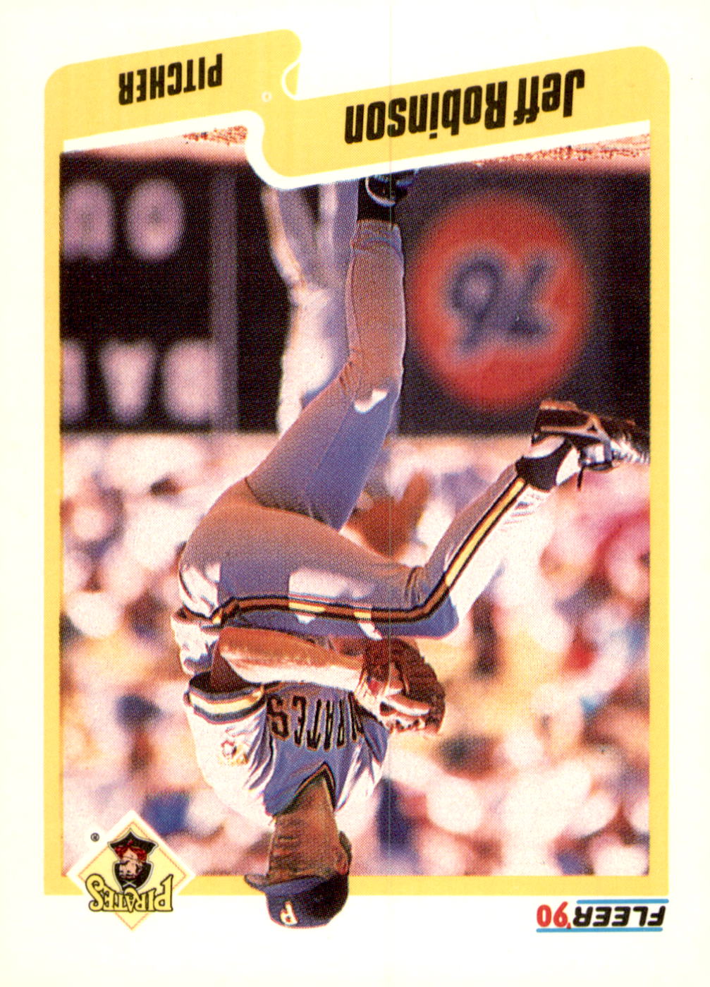 1990 Fleer #479b Jeff Robinson