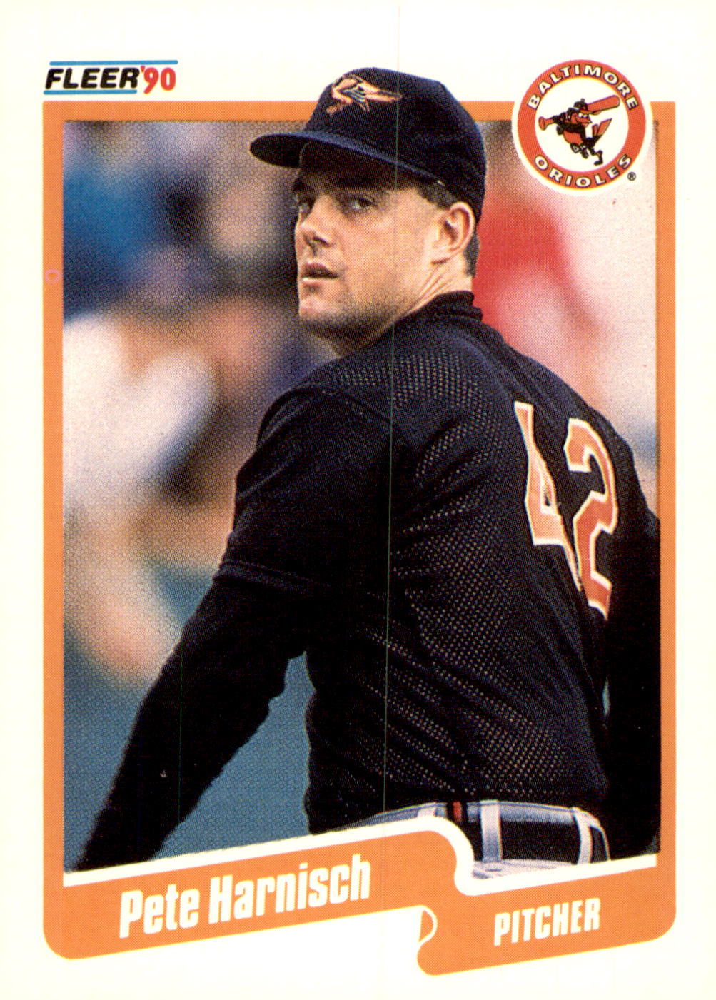 1990 Fleer #177 Pete Harnisch