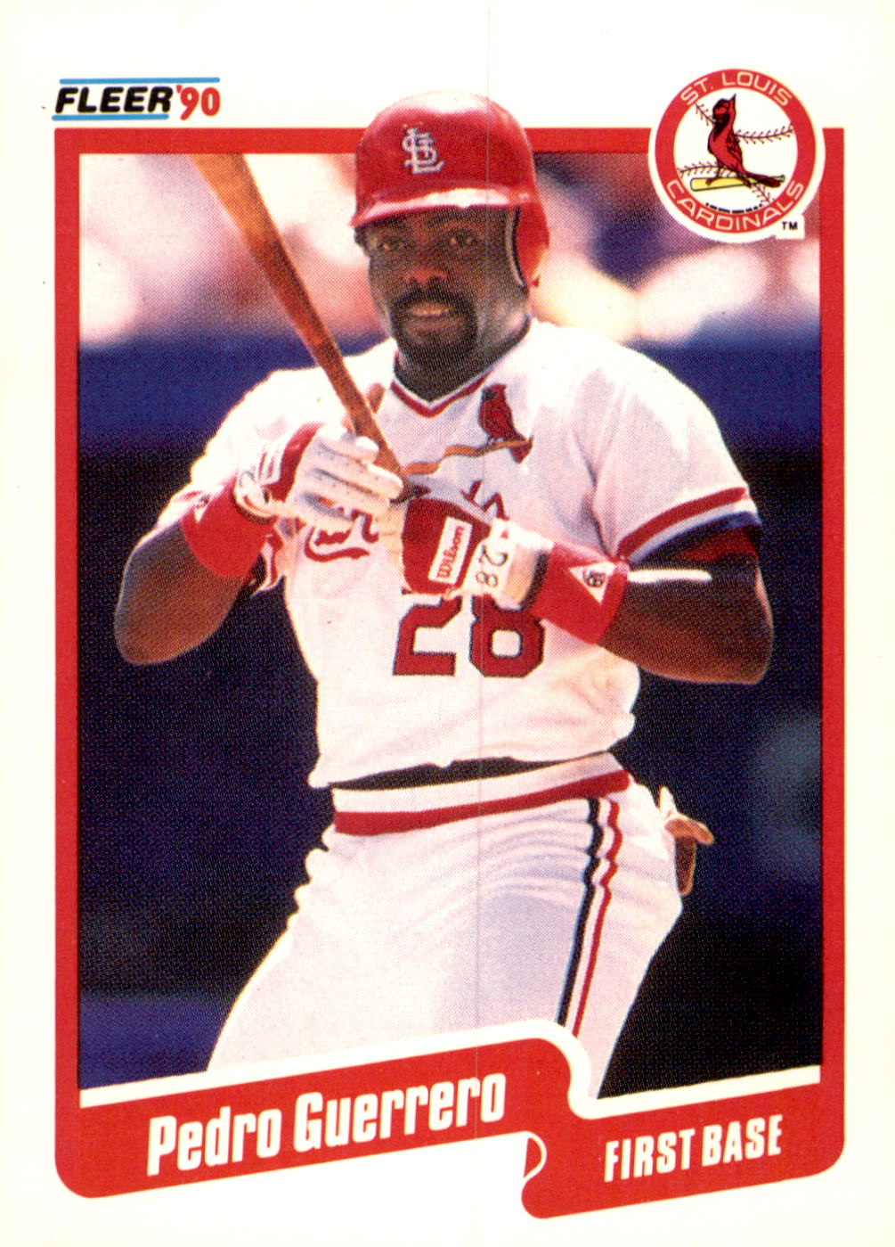 1990 Fleer #250 Pedro Guerrero
