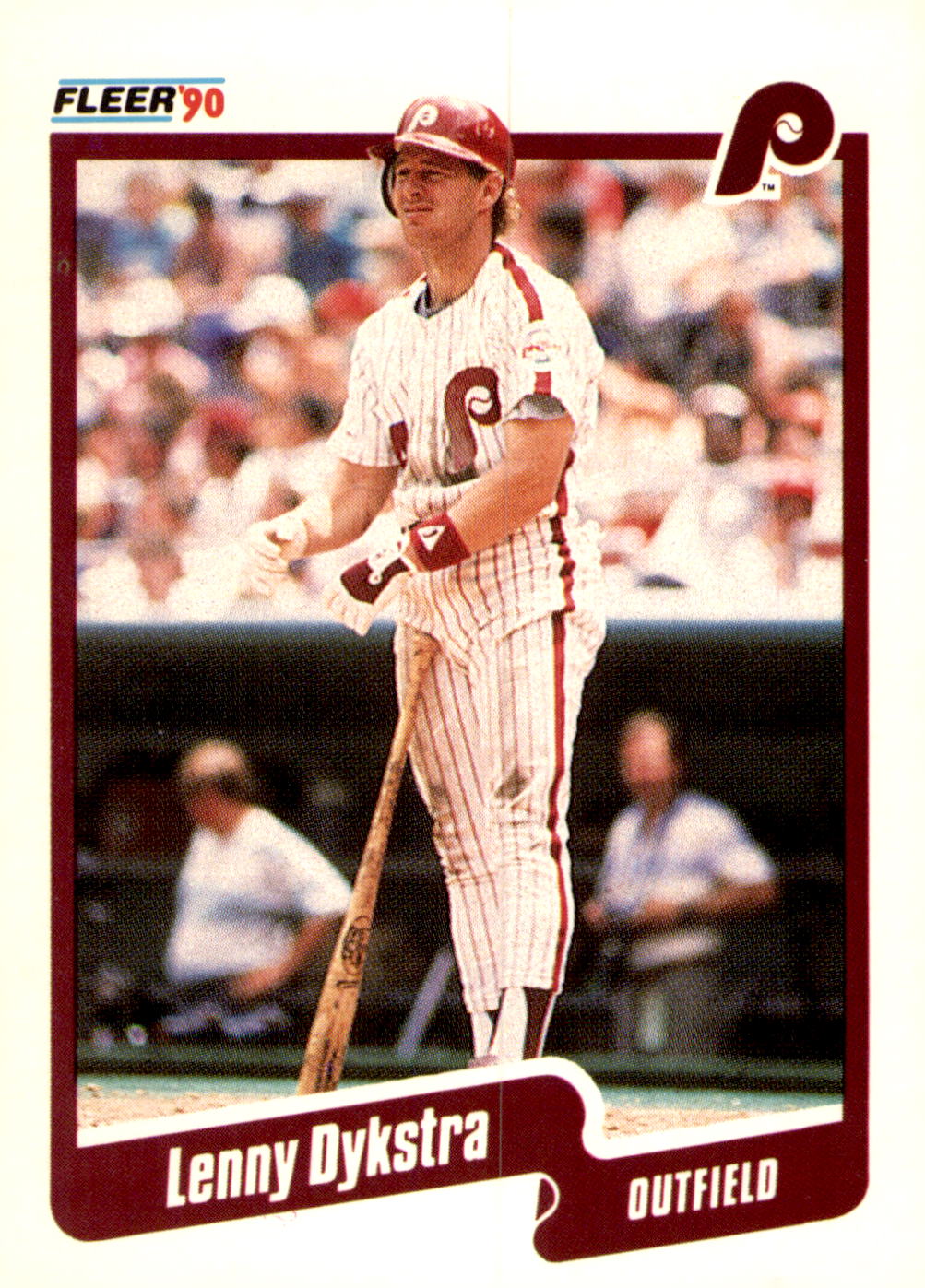 1990 Fleer #556b Lenny Dykstra