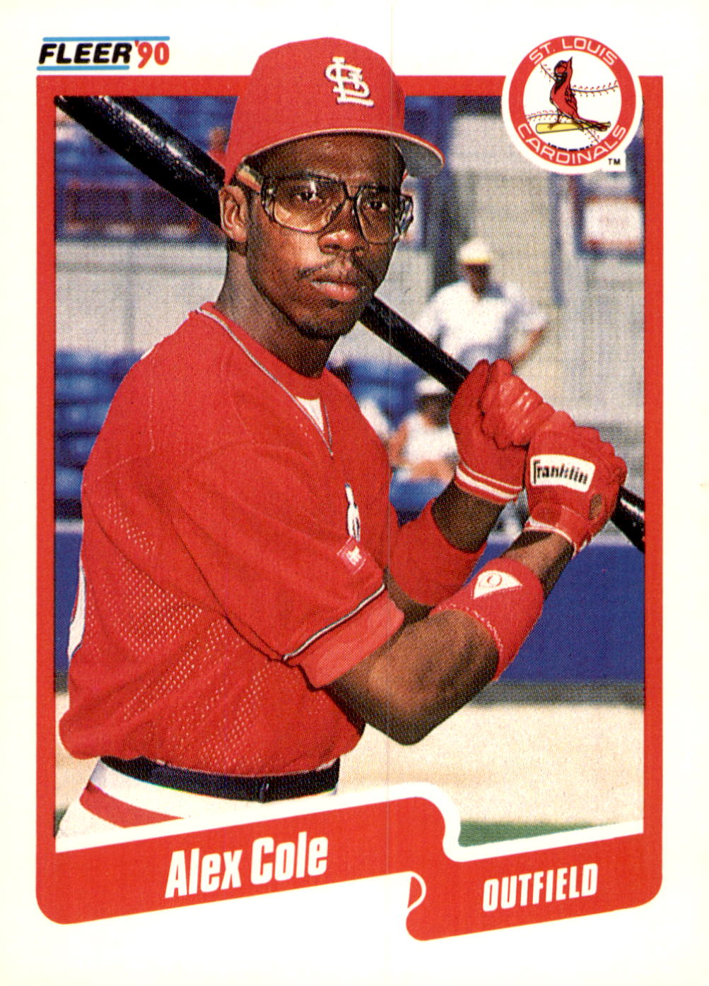 1990 Fleer #244b Alex Cole