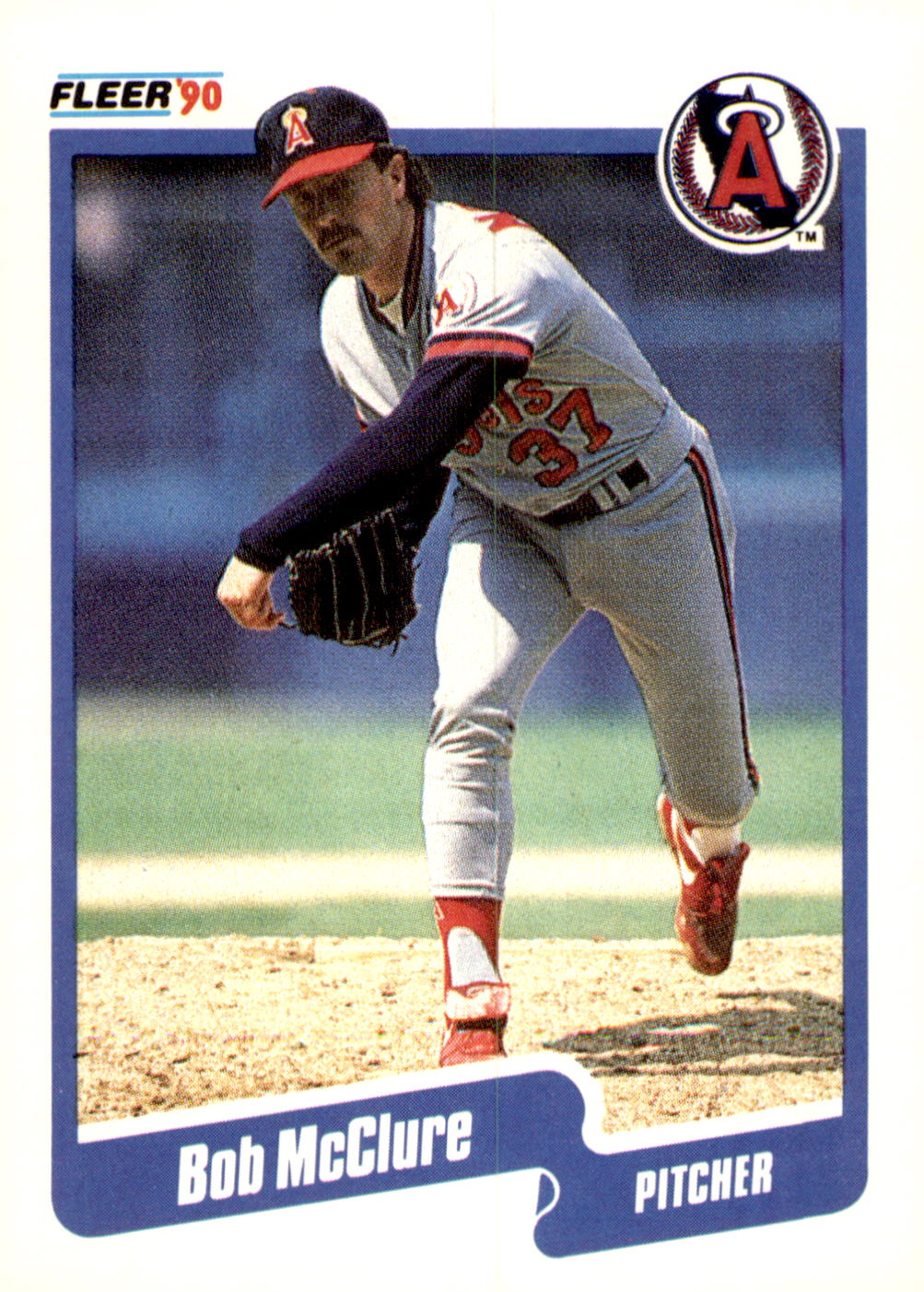 1990 Fleer #139b Bob McClure