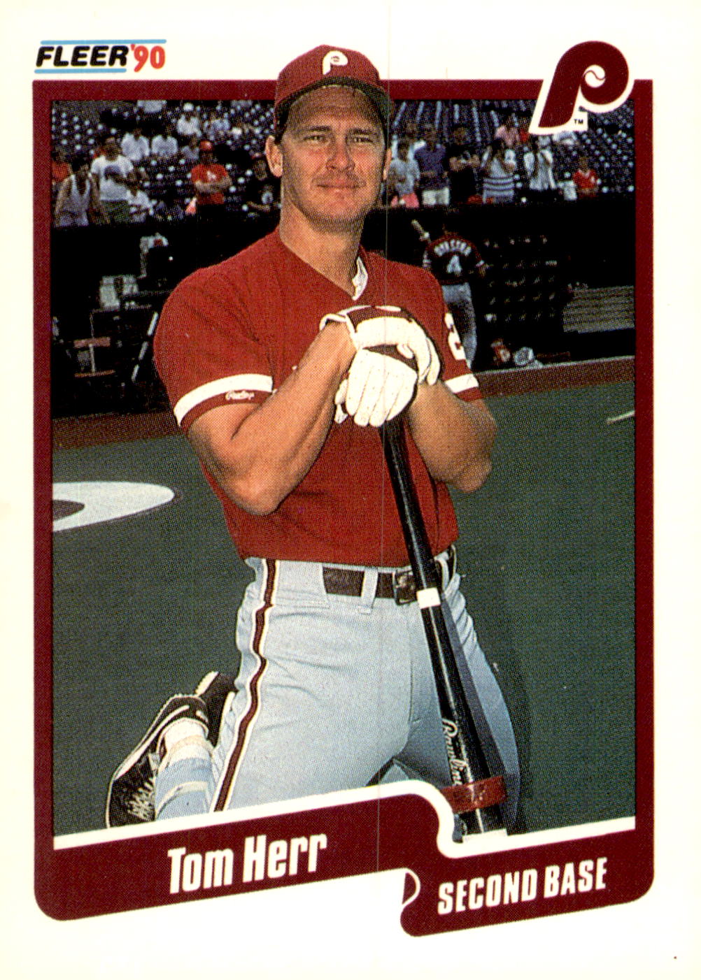 1990 Fleer #560 Tom Herr