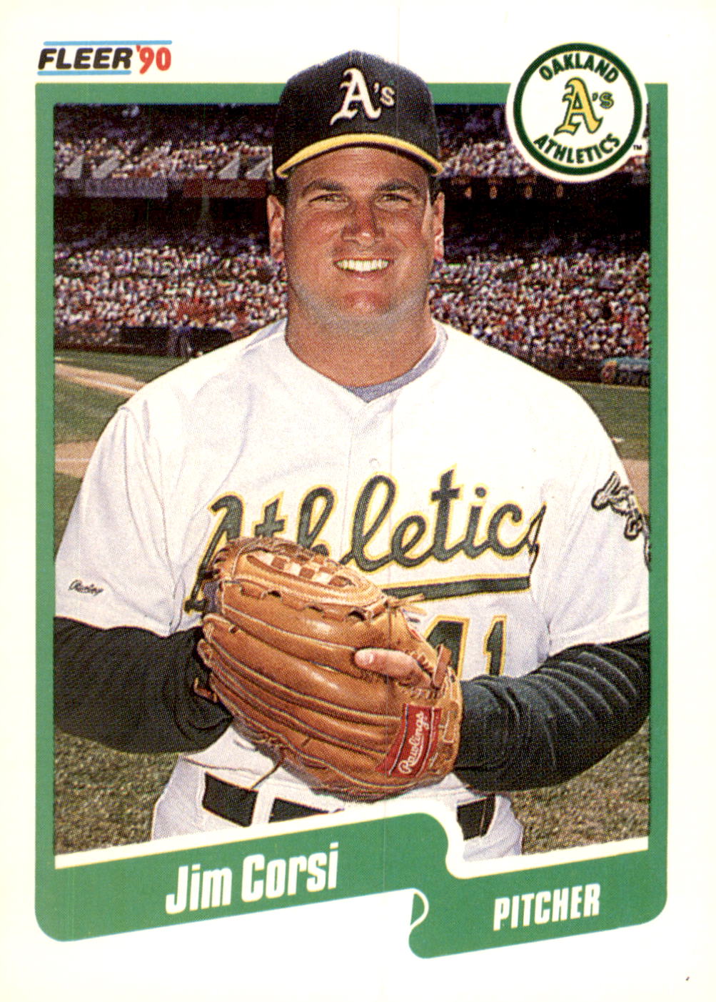 1990 Fleer #4 Jim Corsi