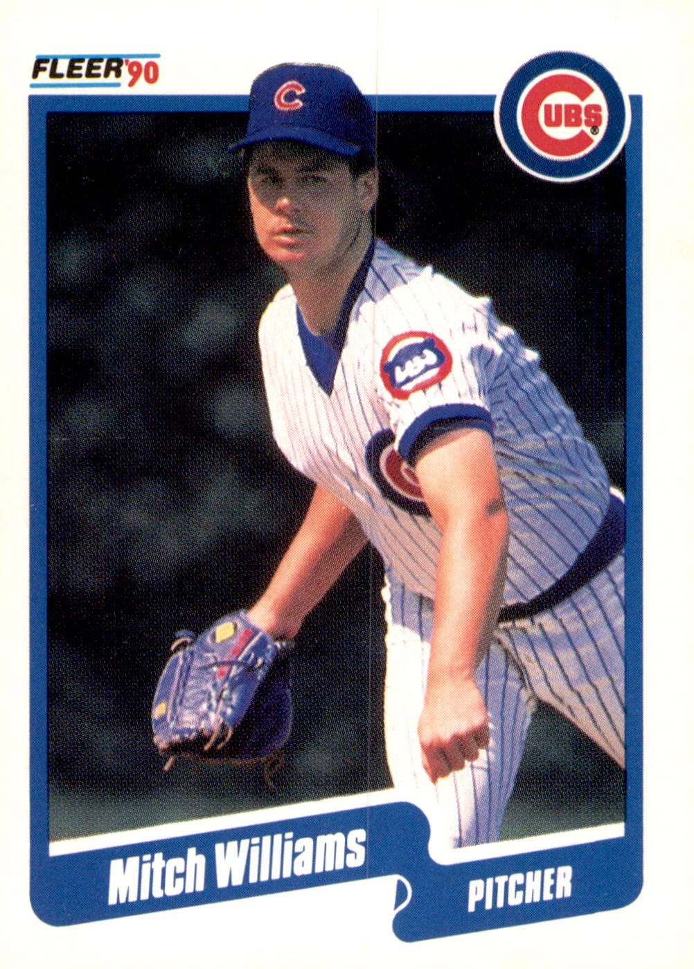 1990 Fleer #48b Mitch Williams