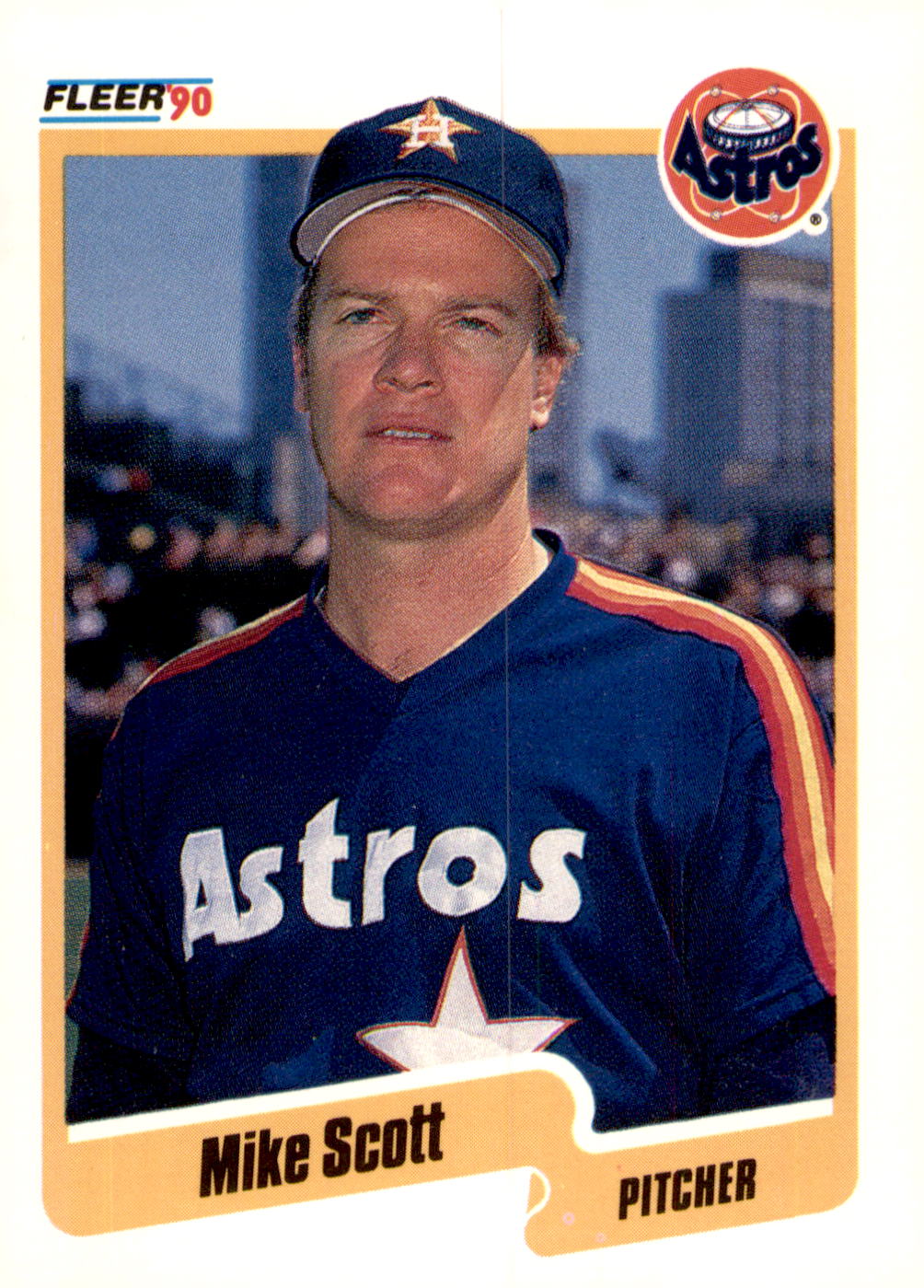 1990 Fleer #237b Mike Scott