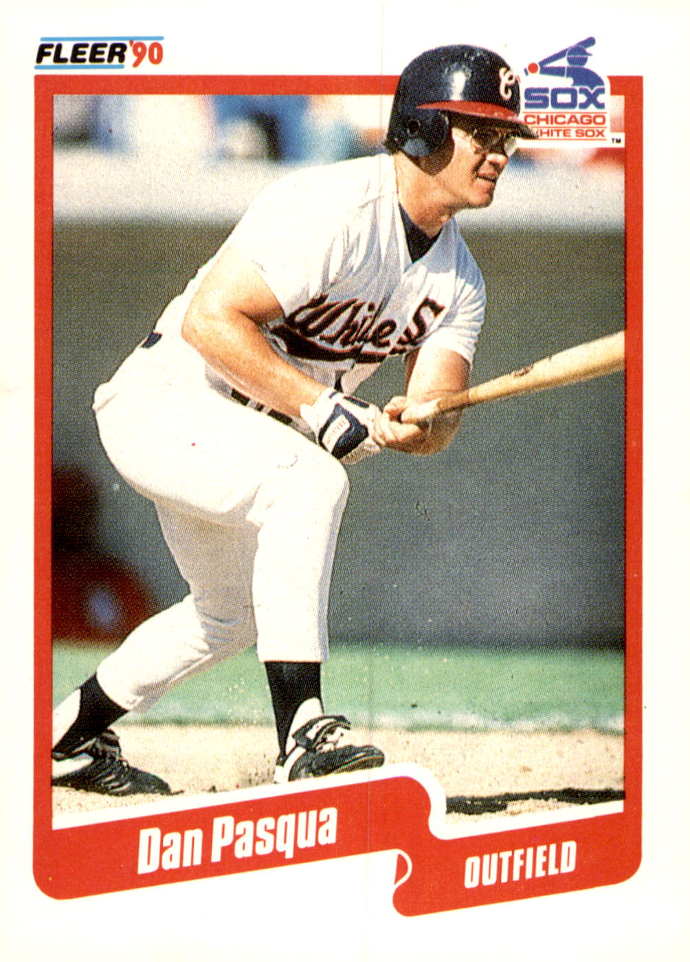 1990 Fleer #544b Dan Pasqua