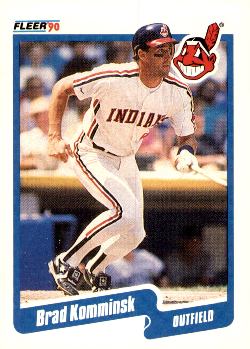 1990 Fleer #496b Brad Komminsk