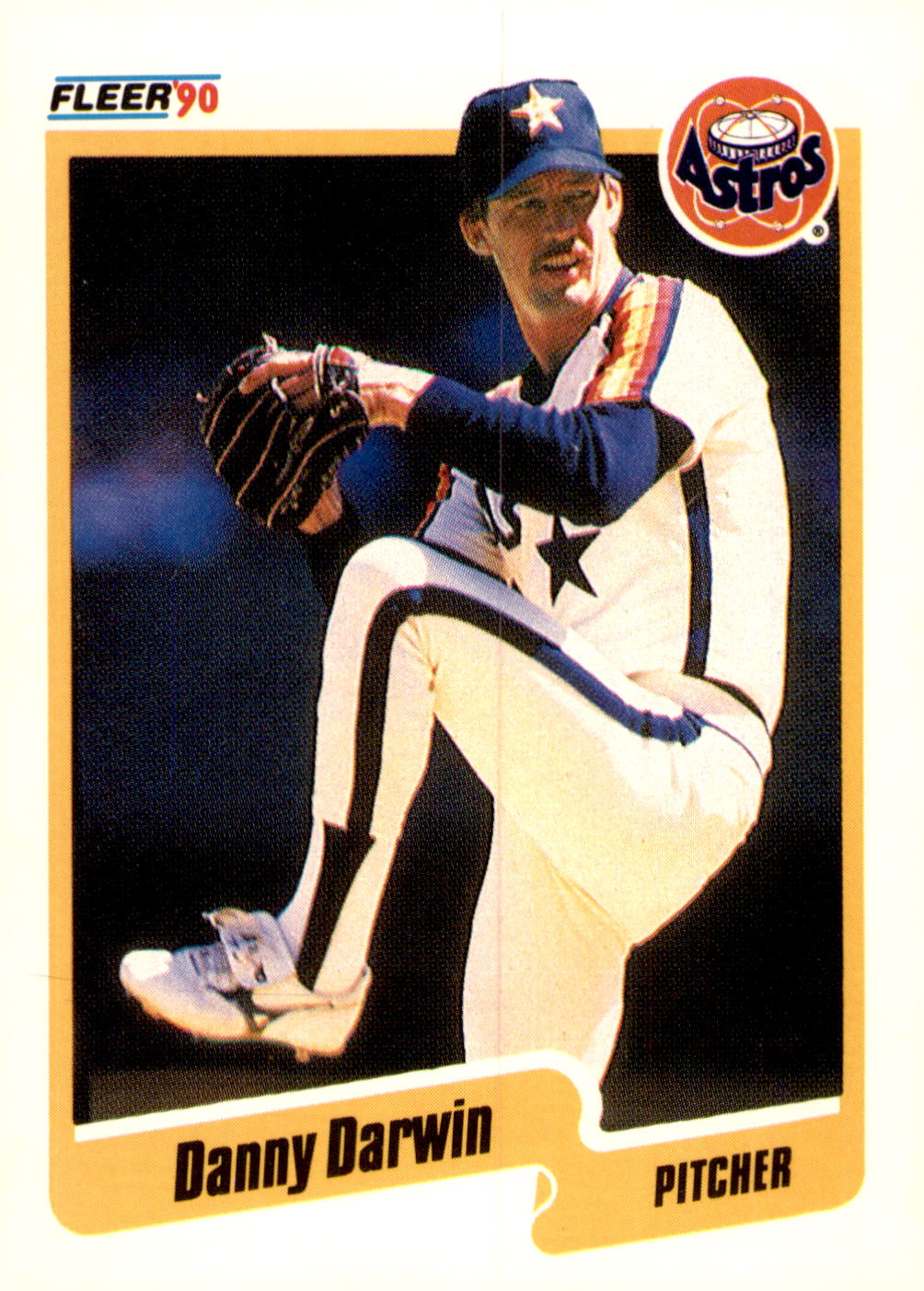 1990 Fleer #227b Danny Darwin