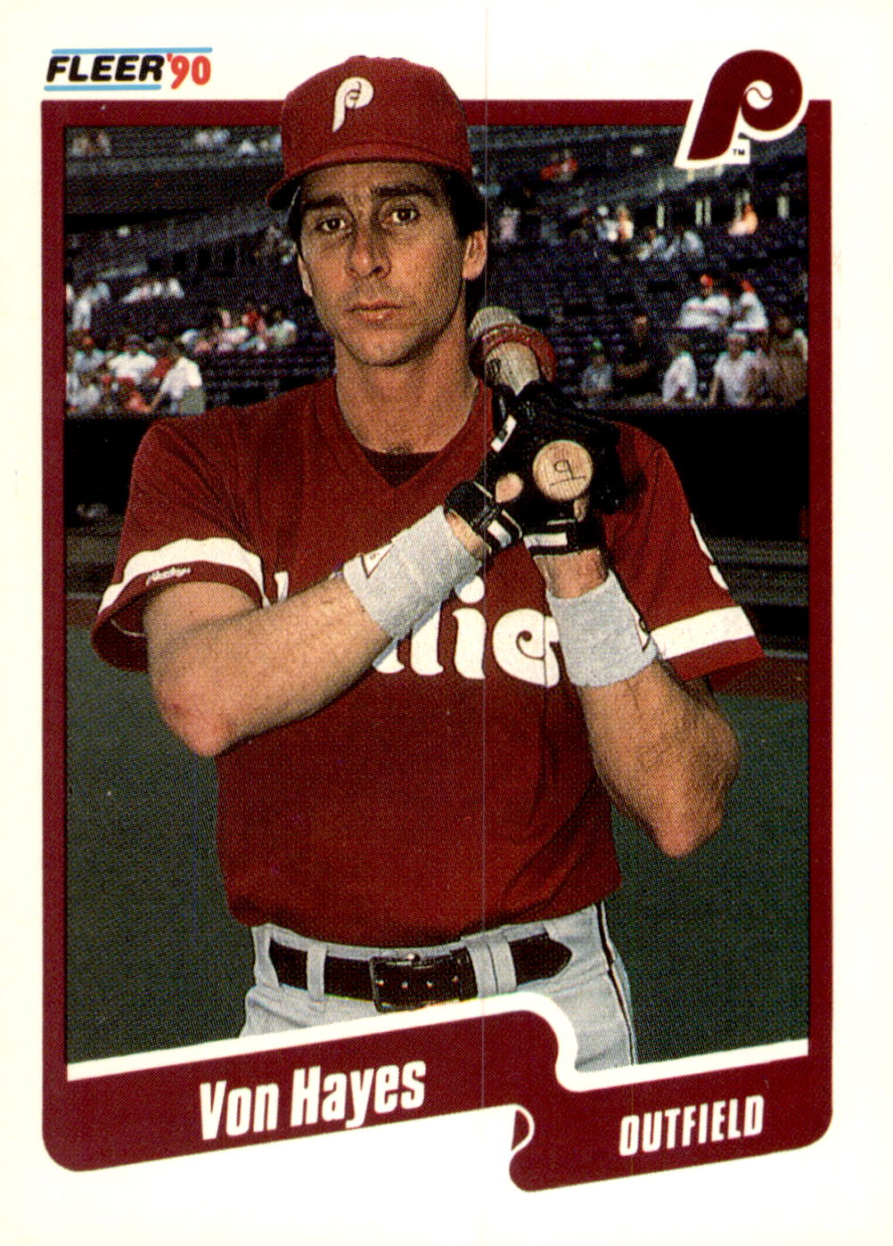 1990 Fleer Canadian #559 Von Hayes