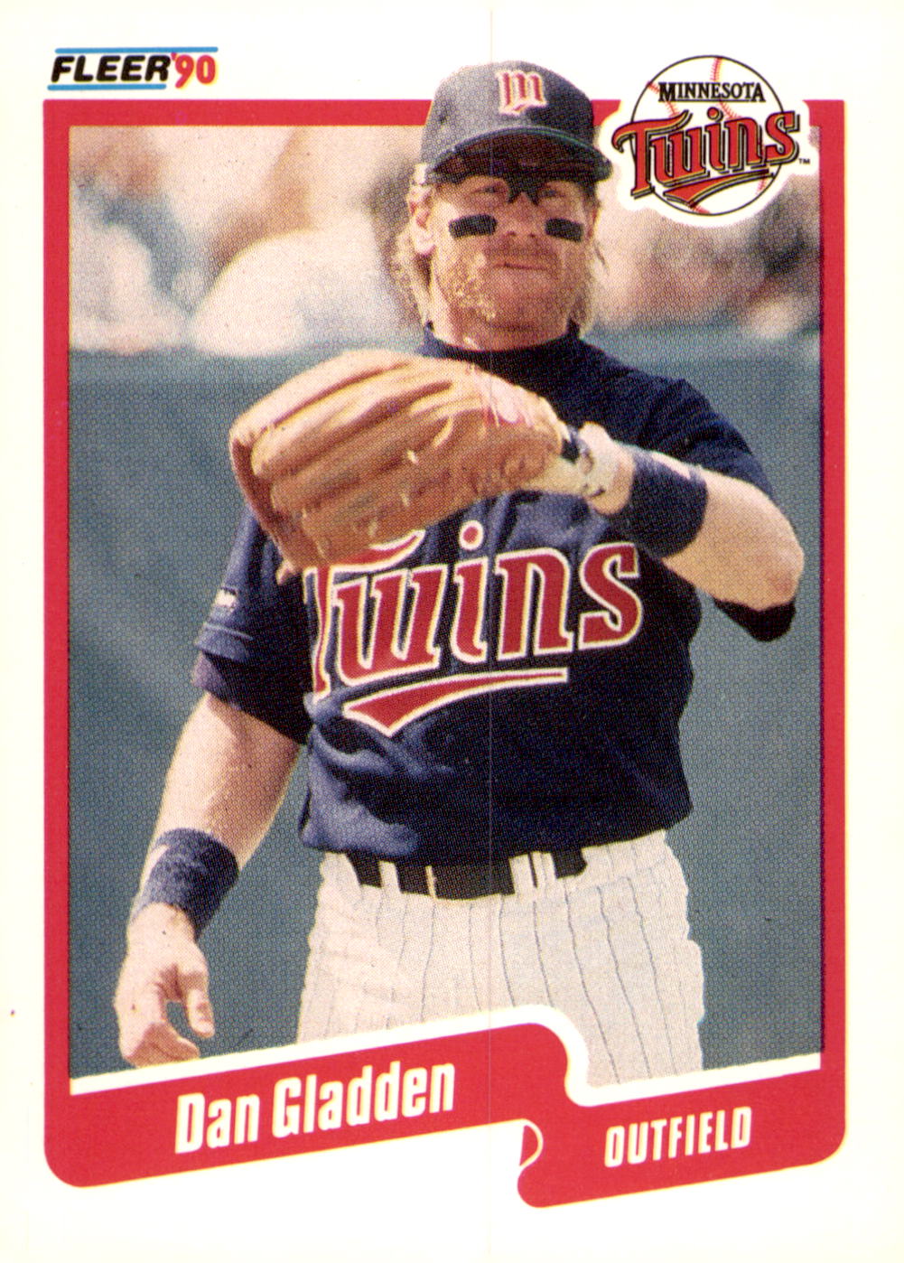 1990 Fleer #375b Dan Gladden
