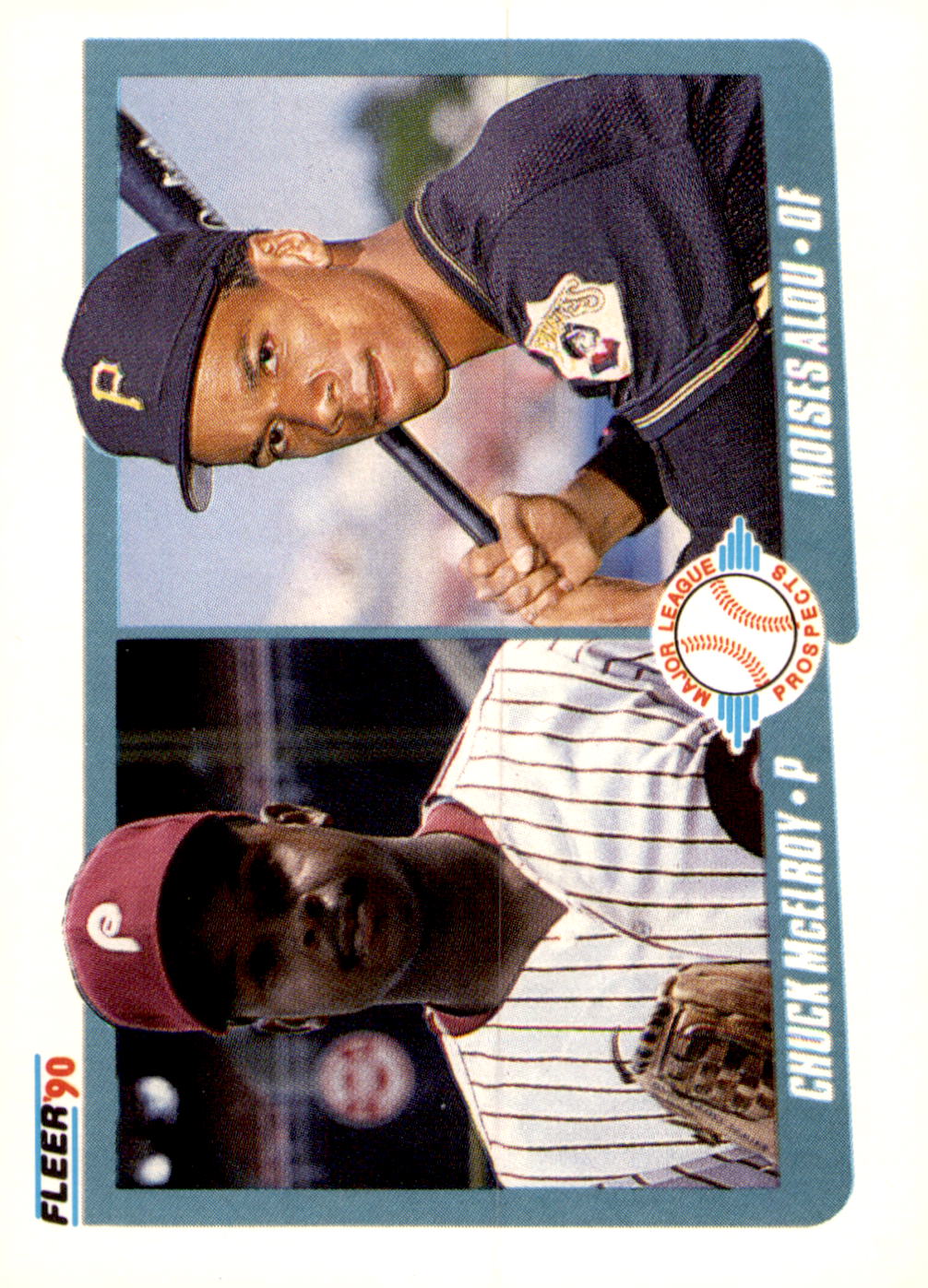 1990 Fleer #650b Chuck McElroy / Moises Alou
