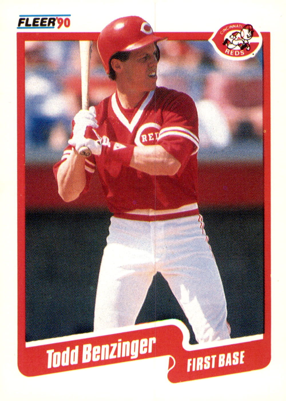 1990 Fleer #413b Todd Benzinger