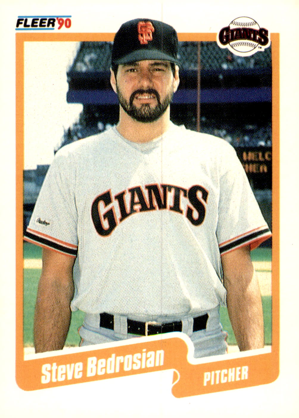 1990 Fleer #50b Steve Bedrosian