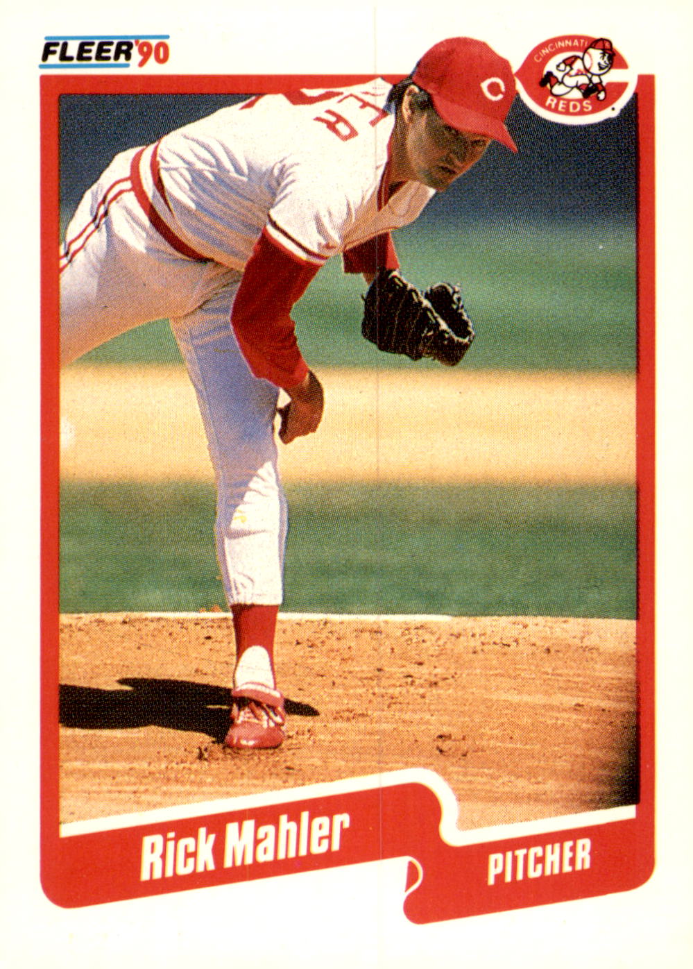 1990 Fleer #425b Rick Mahler