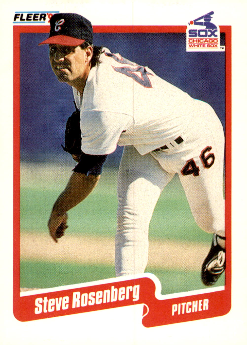 1990 Fleer #547b Steve Rosenberg