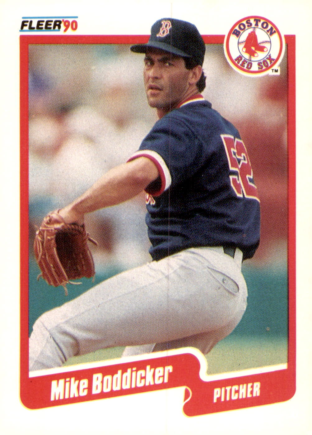 1990 Fleer #267b Mike Boddicker