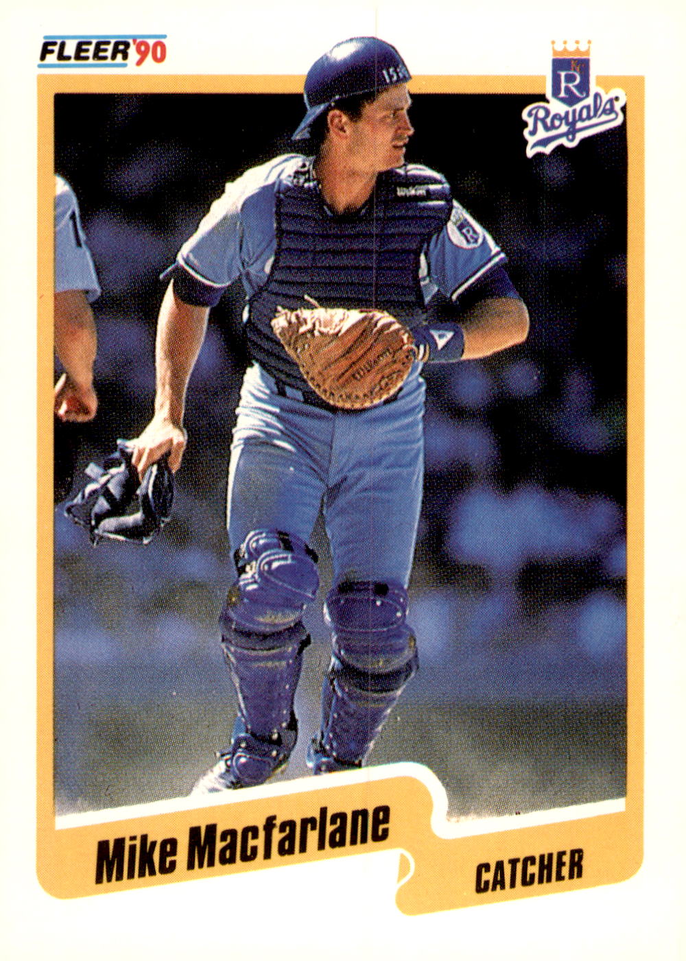 1990 Fleer #114b Mike Macfarlane