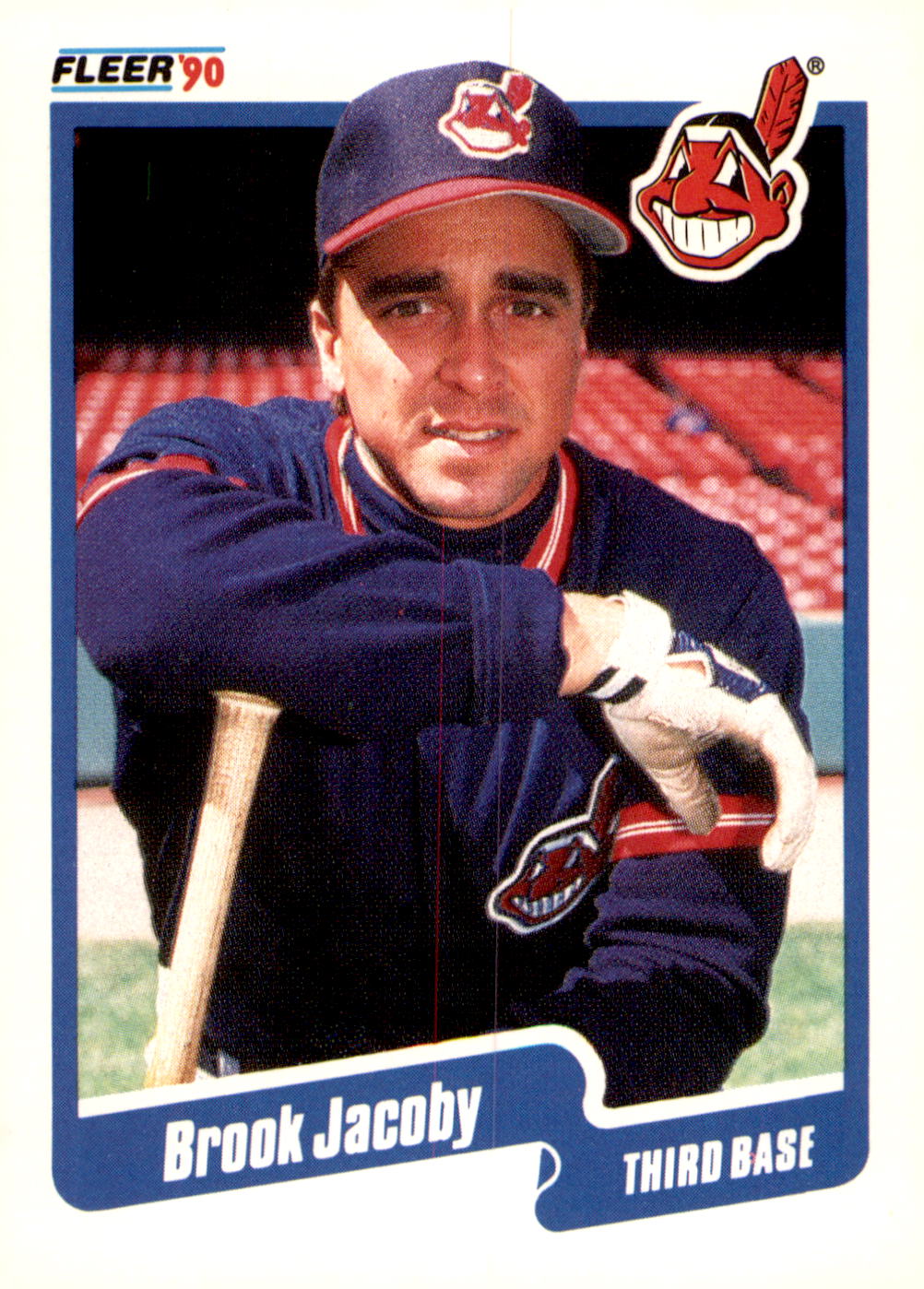 1990 Fleer #493b Brook Jacoby