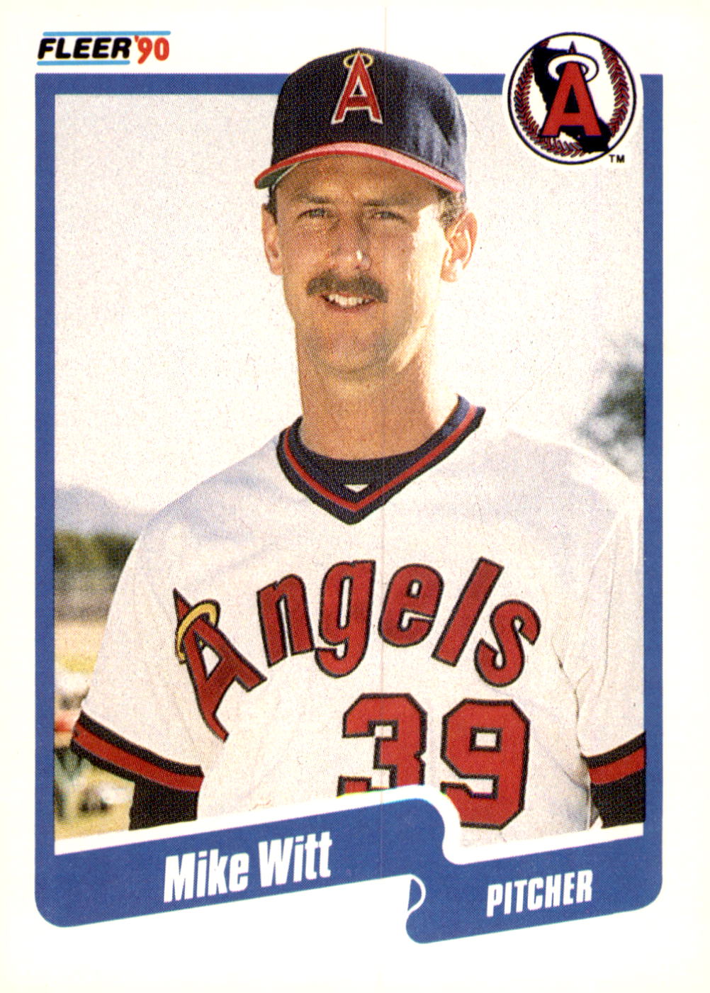 1990 Fleer #148 Mike Witt