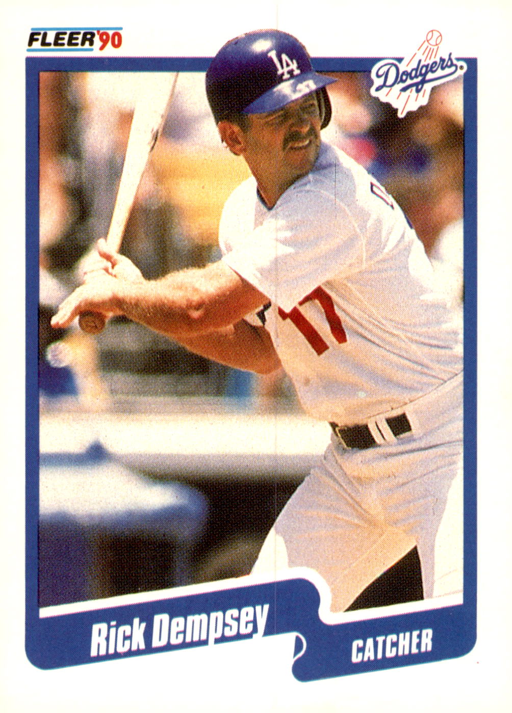 1990 Fleer #392b Rick Dempsey