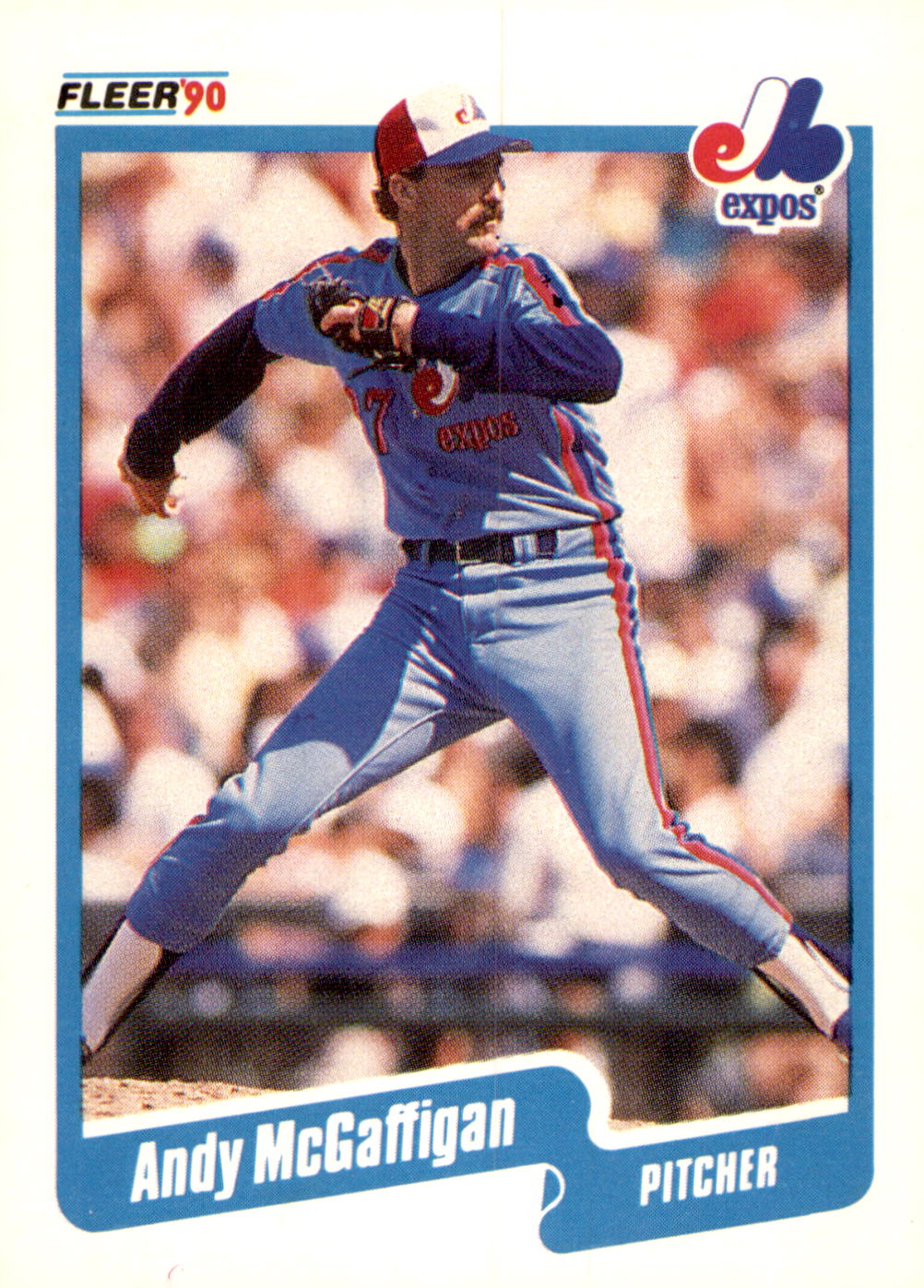 1990 Fleer #355b Andy McGaffigan