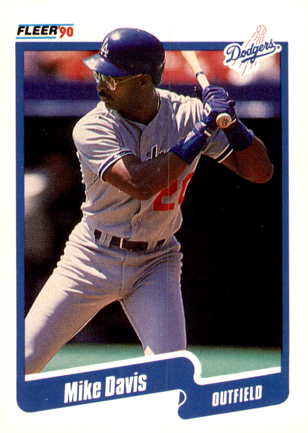 1990 Fleer #391b Mike Davis