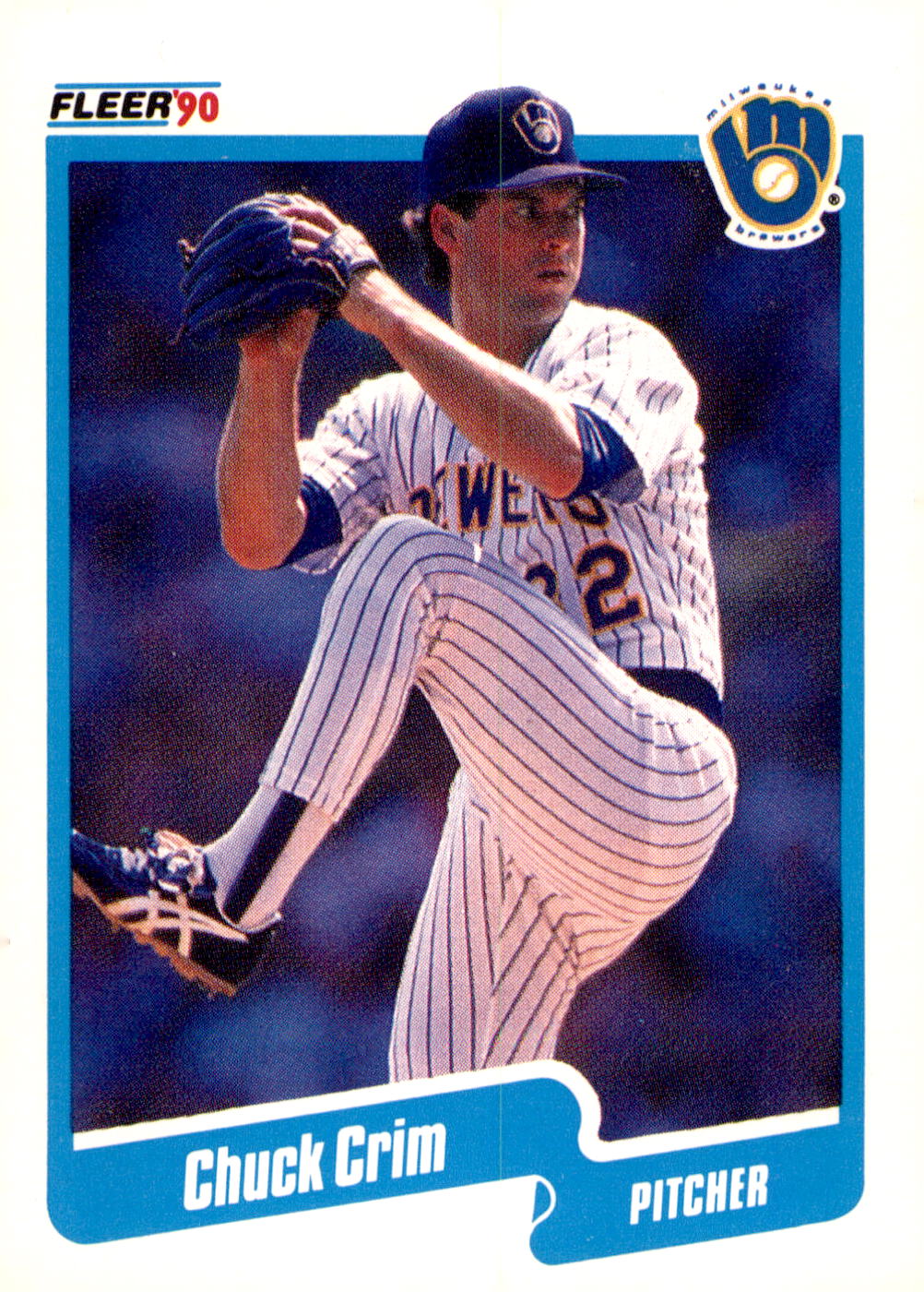1990 Fleer #319b Chuck Crim