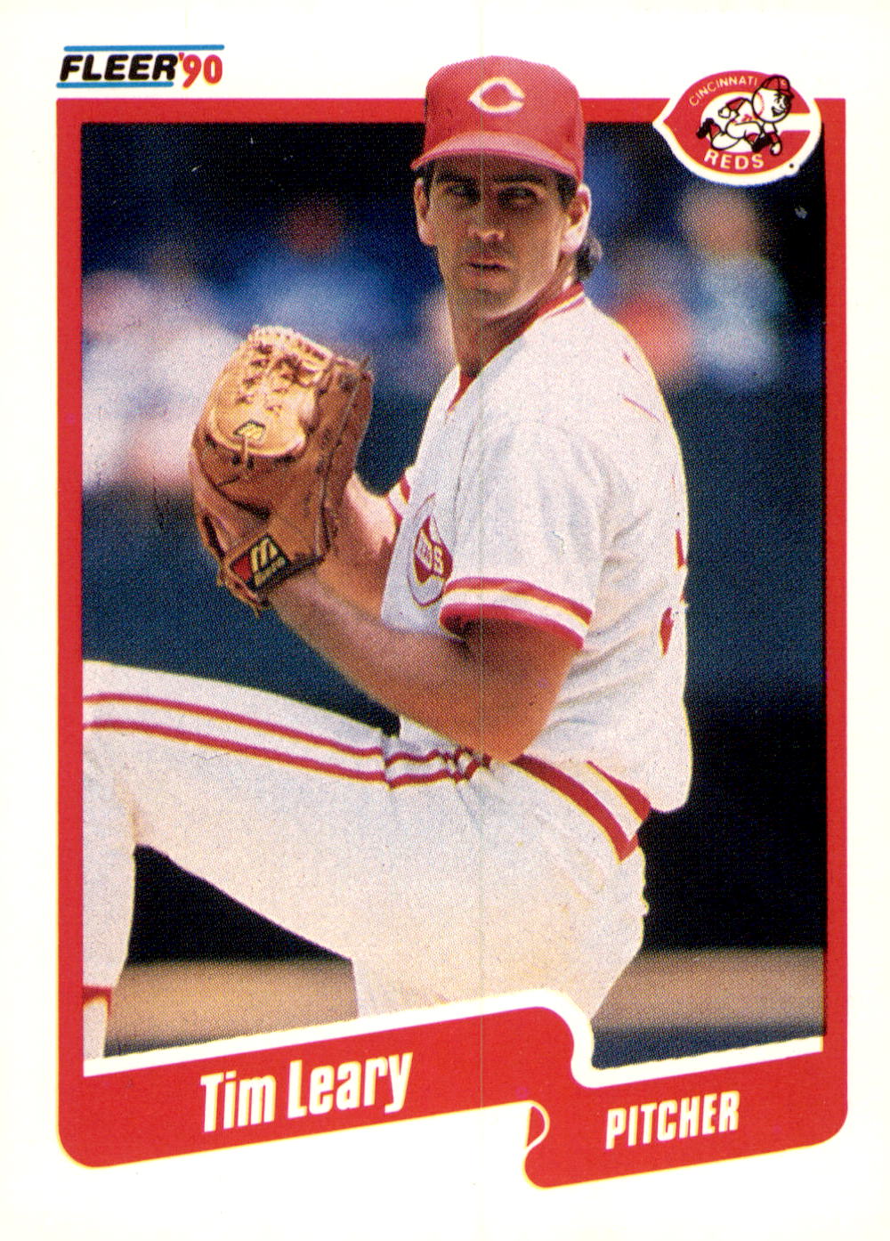 1990 Fleer #424b Tim Leary
