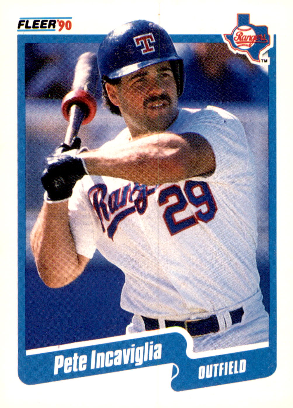 1990 Fleer #301b Pete Incaviglia