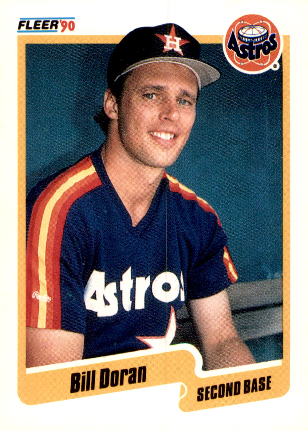 1990 Fleer #230b Bill Doran