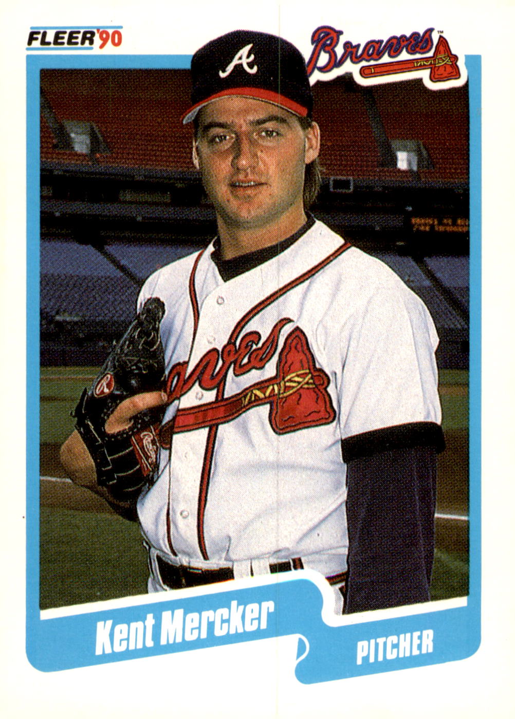 1990 Fleer #590b Kent Mercker