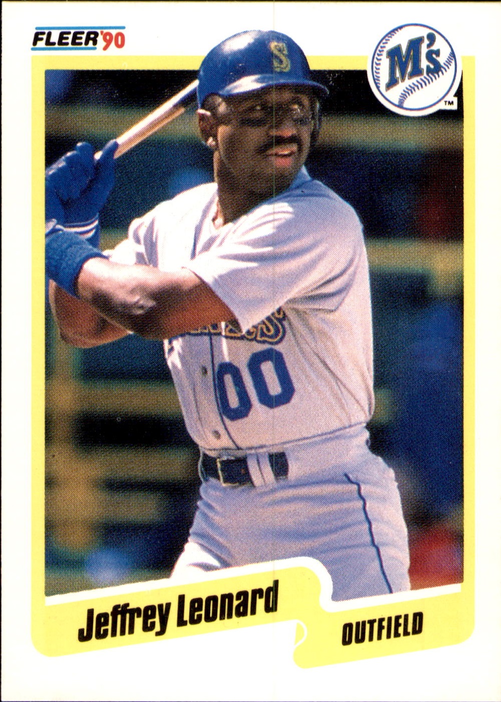 1990 Fleer #519b Jeffrey Leonard