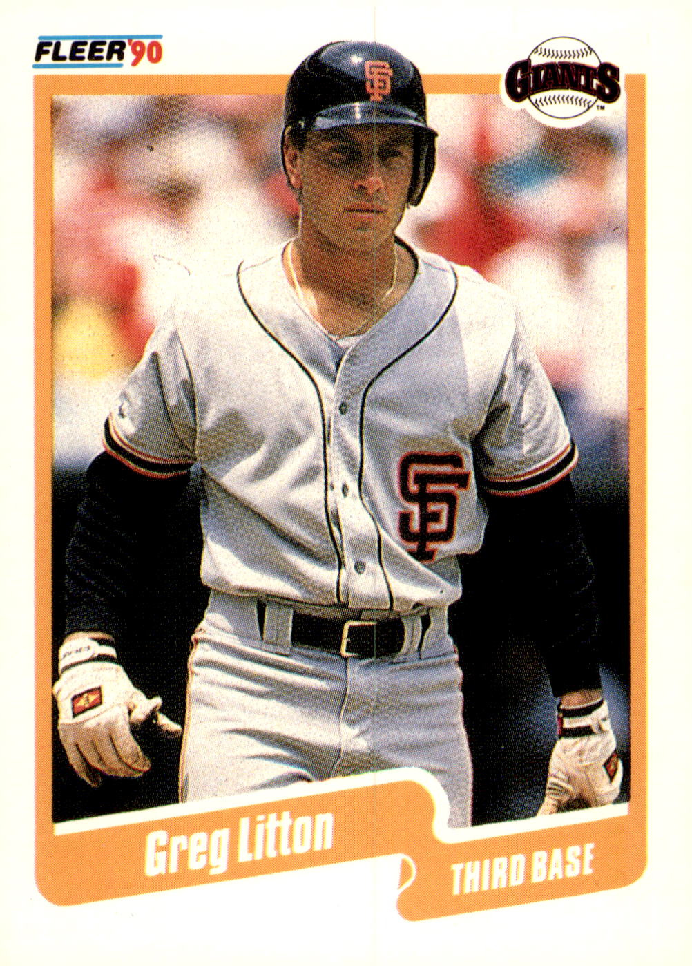 1990 Fleer #61b Greg Litton