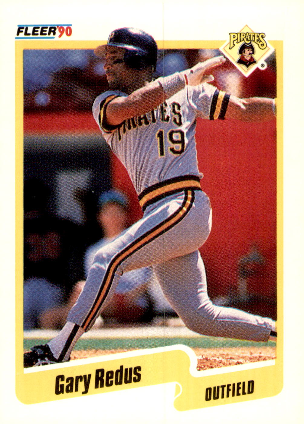 1990 Fleer #476b Gary Redus