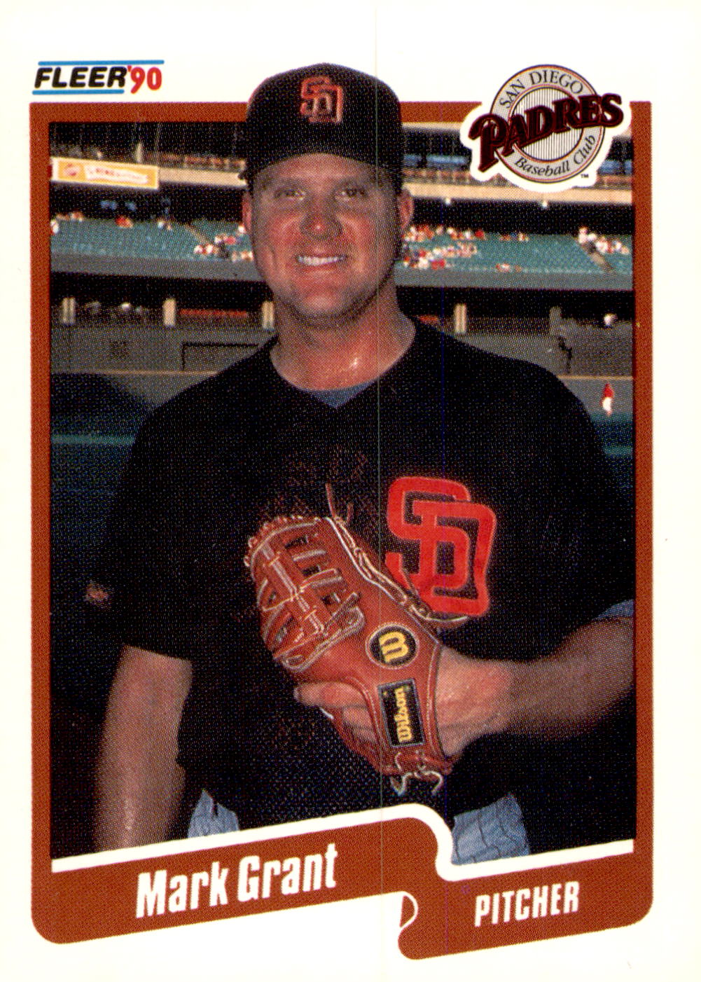 1990 Fleer #156b Mark Grant