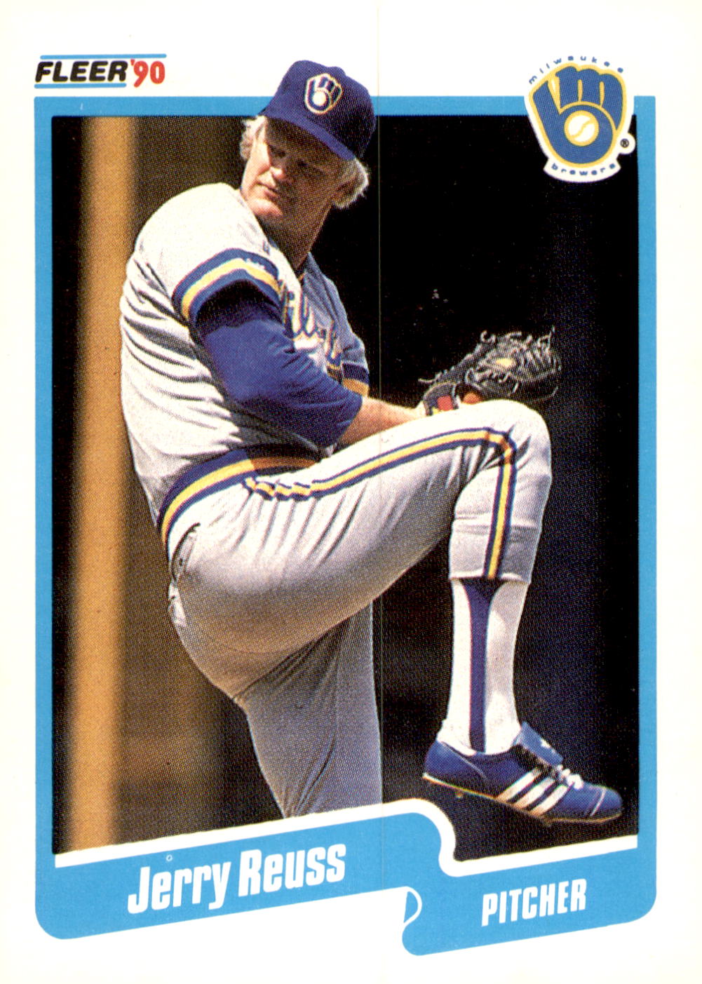 1990 Fleer #335b Jerry Reuss