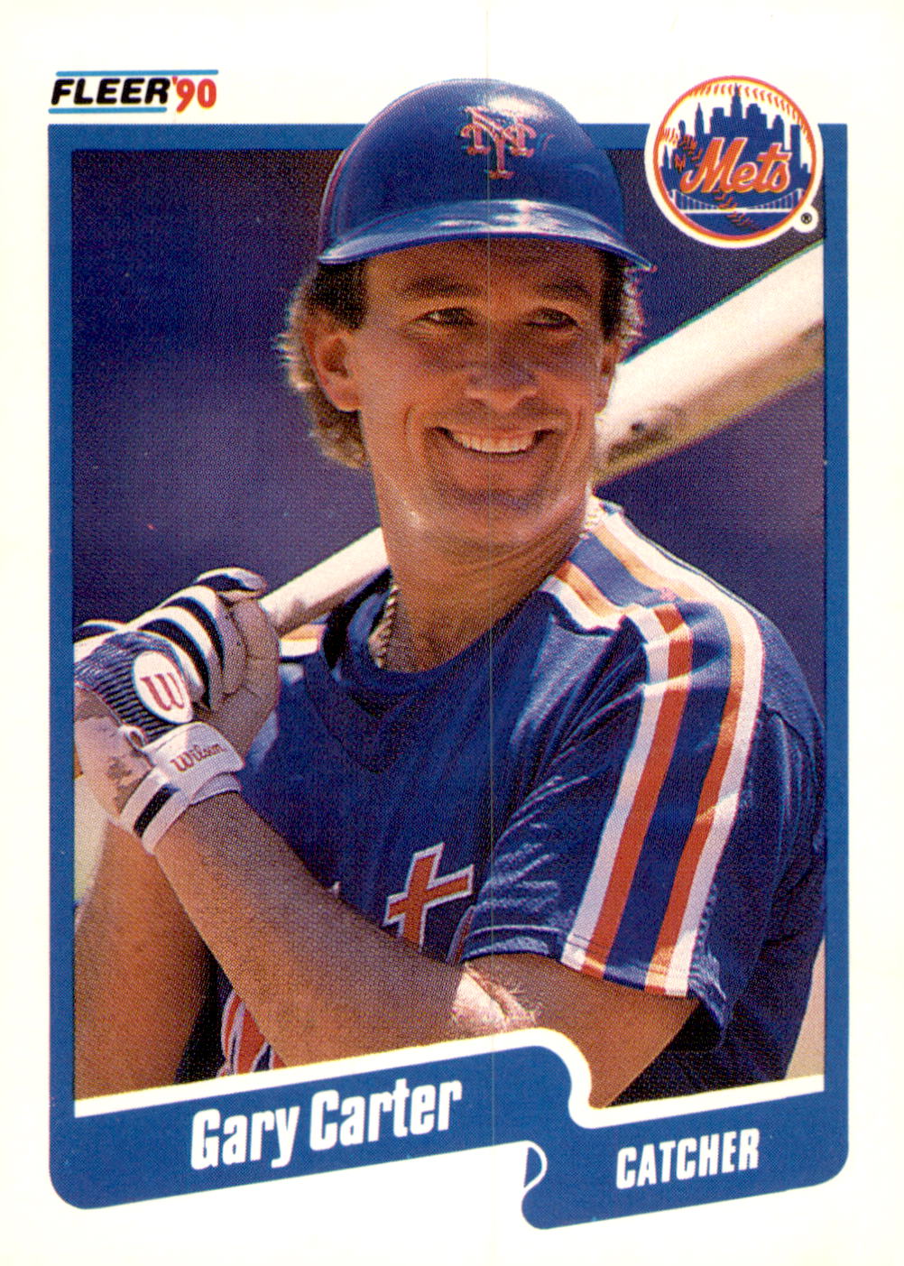 1990 Fleer #199b Gary Carter