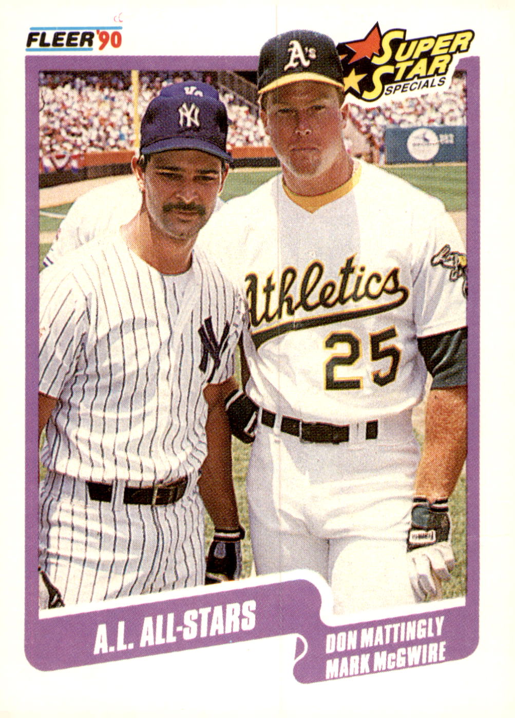 1990 Fleer #638b Don Mattingly / Mark McGwire