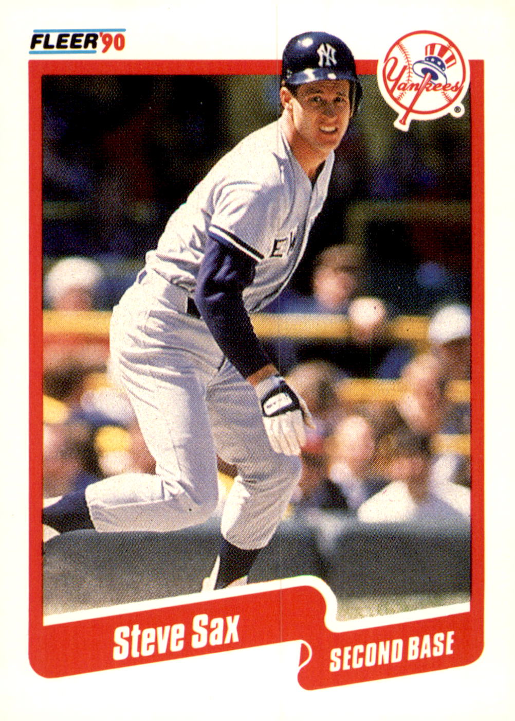 1990 Fleer #455b Steve Sax