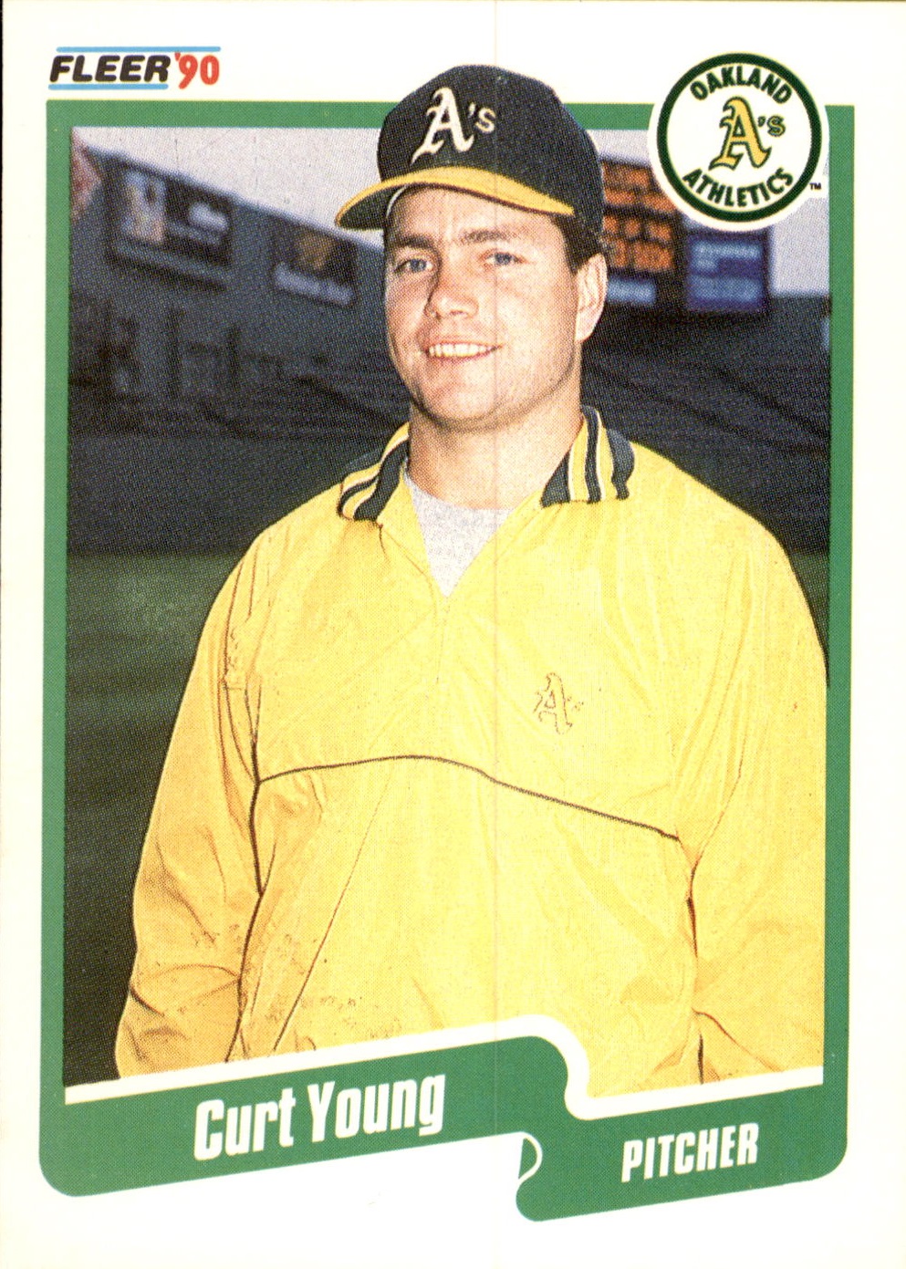 1990 Fleer #24b Curt Young