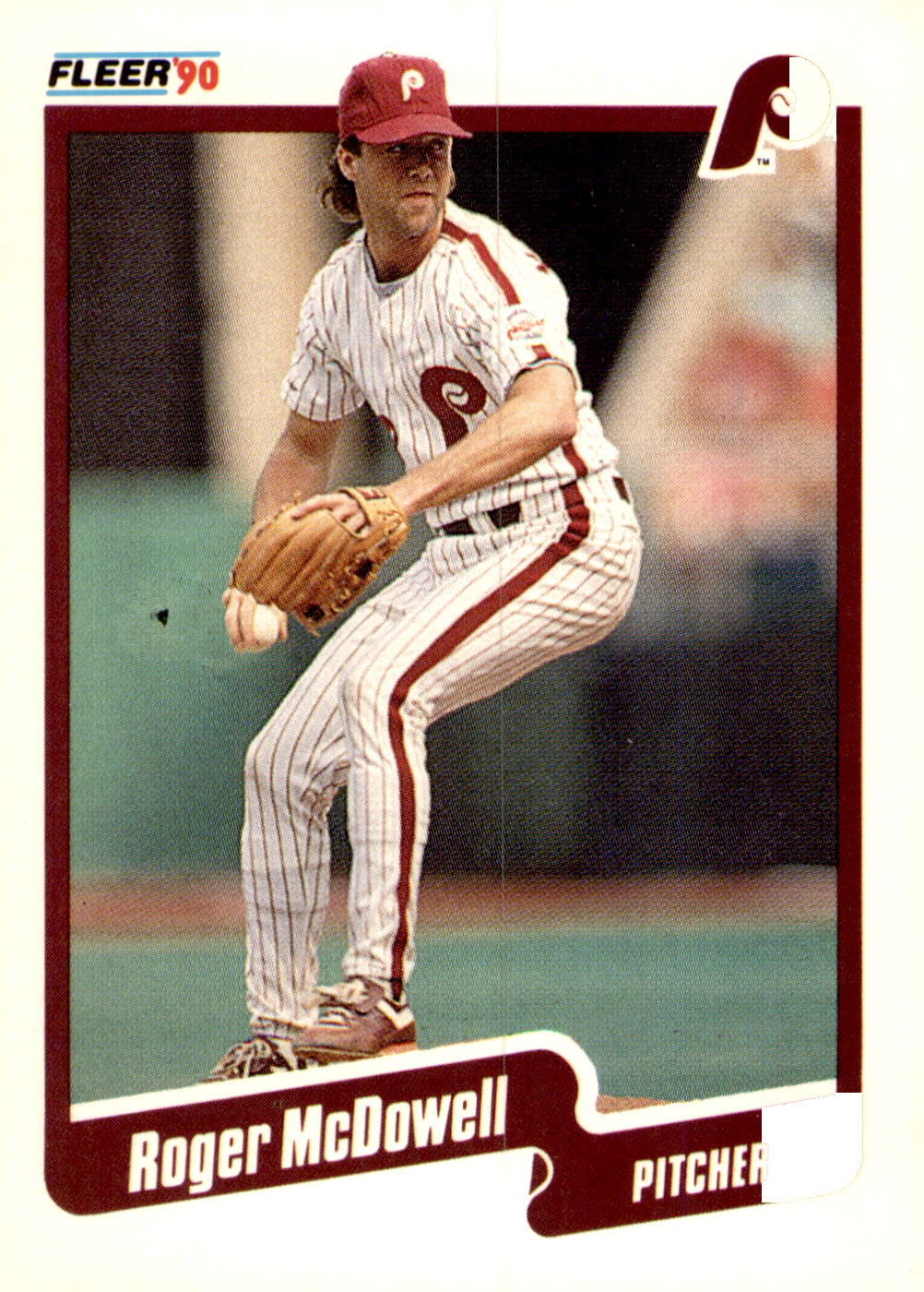1990 Fleer #567b Roger McDowell