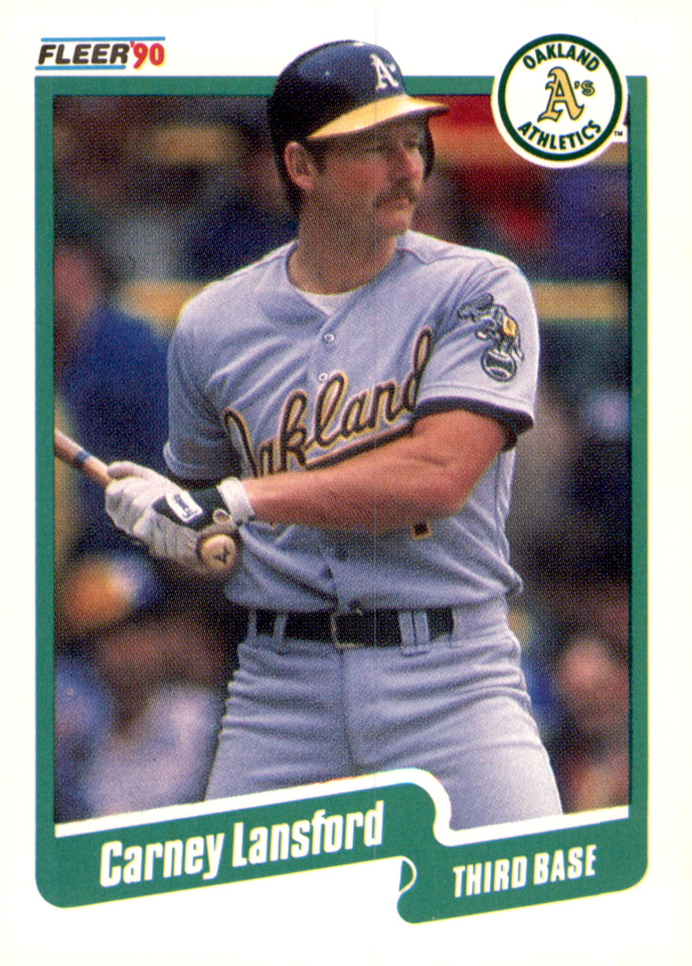 1990 Fleer #14 Carney Lansford