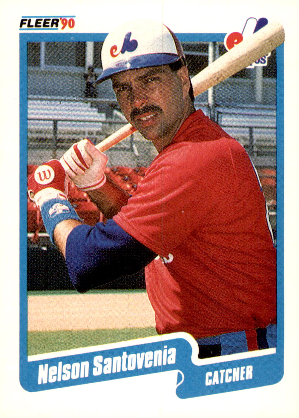 1990 Fleer #360b Nelson Santovenia