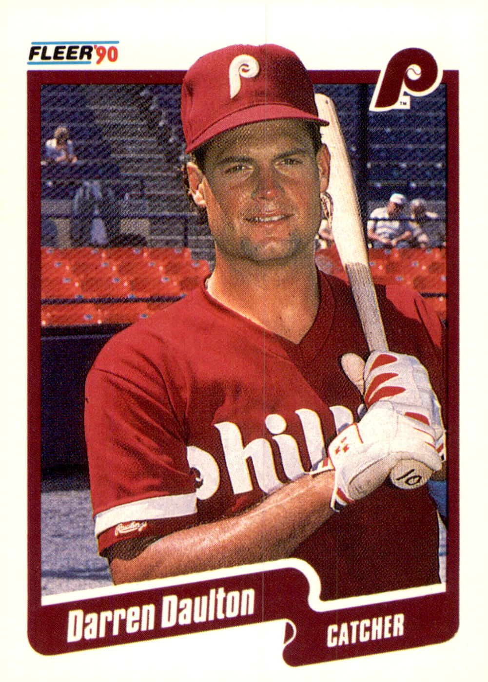 1990 Fleer #555b Darren Daulton