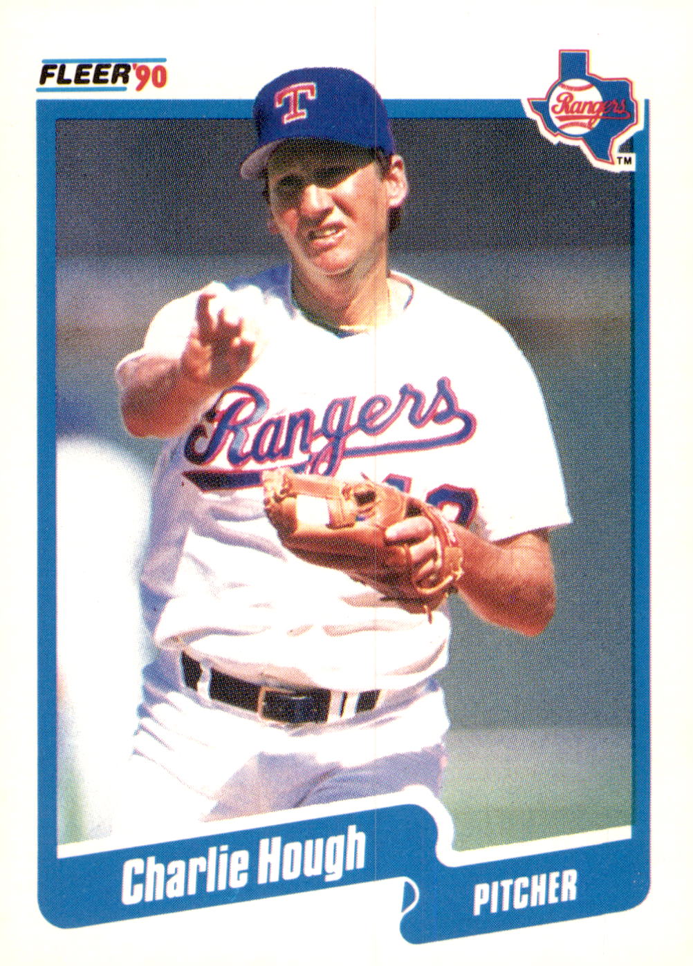 1990 Fleer #300b Charlie Hough