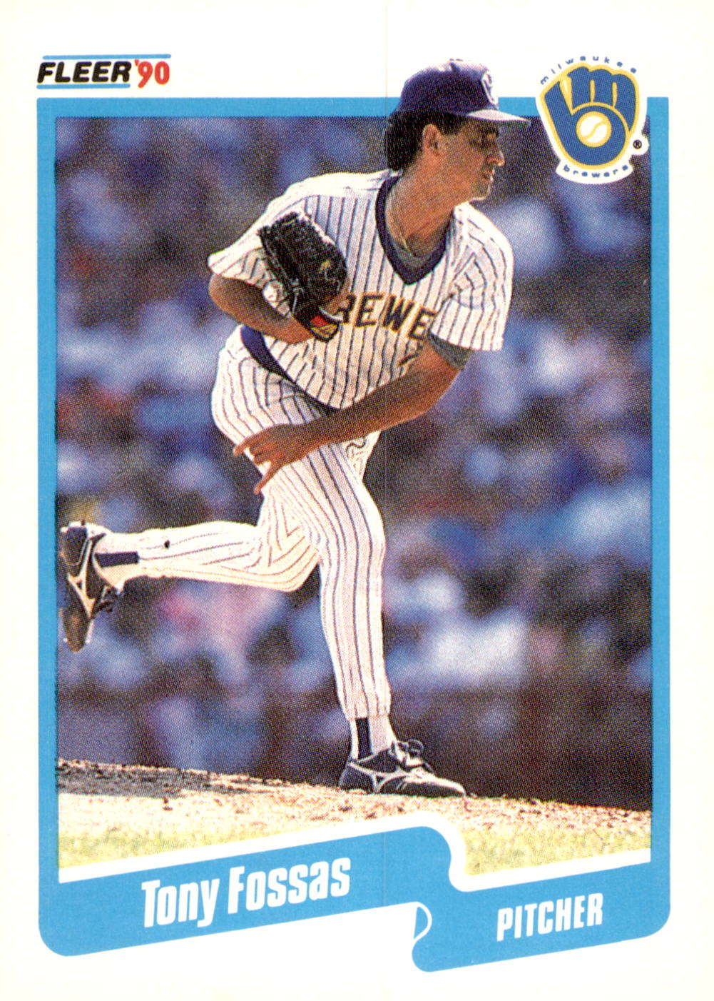 1990 Fleer #323b Tony Fossas